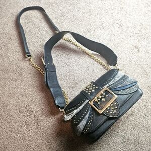 Chain Strap Faux Leather Bag